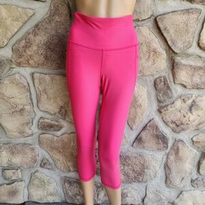 OLD NAVY | Vibrant Pink High-Waisted Cropped Leggings